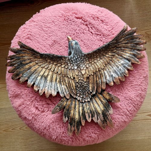 Moule silicone grand aigle 37cm oiseau animal 3d pour plâtre résine polyester savon cire argile béton ciment k1332