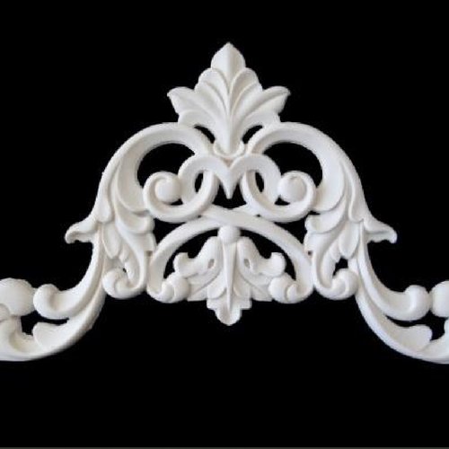 Moule silicone applique lianes feuilles 25cm décor de coffre porte meubles pour plâtre résine polyester cire savon argile ciment k1196