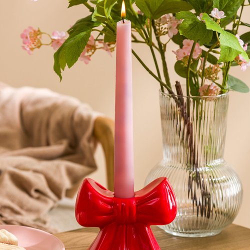 Moule silicone bougeoir noeud ruban 10cm pour plâtre cire savon résine polyester k1496