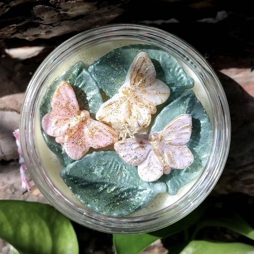 Moule silicone 2 mini papillons butterfly pour plâtre cire savon résine polyester wepam fimo pâte polymère ciment k1502