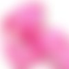 Ruban rose laitonné imprimé pois blancs  - 39 mm - fabriqué en france -  ruban fantaisie vendu en 50 cm