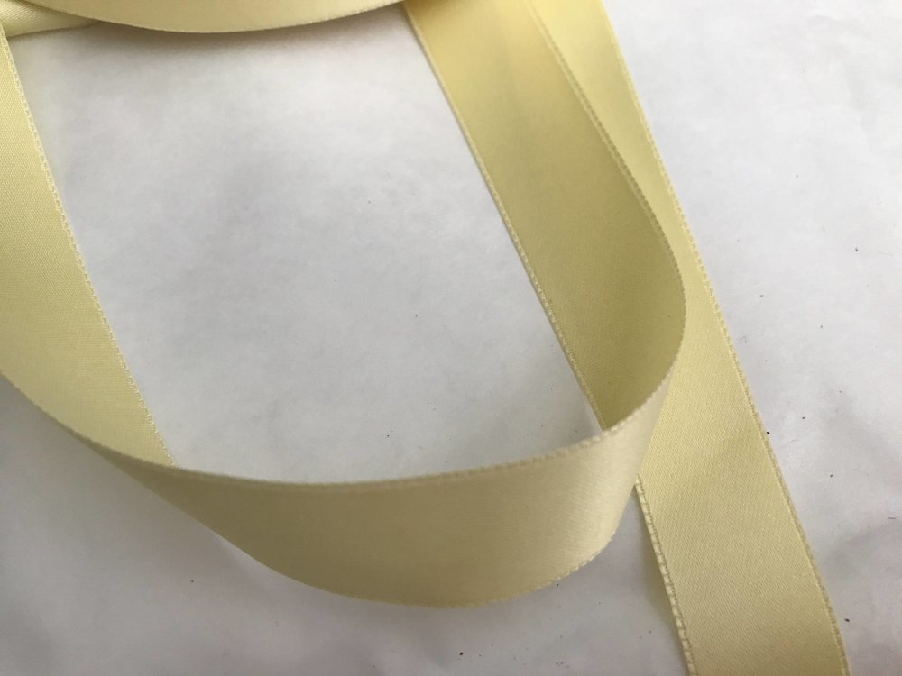 1 m de ruban satin double face 5 cm couture scrapbooking décoration jaune -  Un grand marché