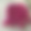 Perle ronde de 8 mm en verre couleur rose 47 pıeces