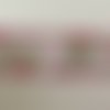 Ruban 3 d gros grain rose fleur 3d  25 mm largeur 