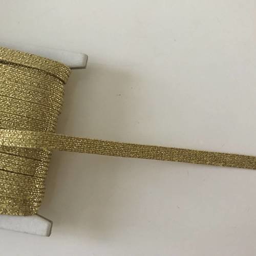 Ruban doree de 8 mm en largeur en lot de 4 metre 