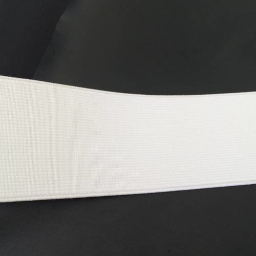 Ruban elastique de 6 cm de largeur couleur blanc 