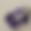 Bouton acrylique a coudre en lot de 4 pièce violet 14*10 mm 