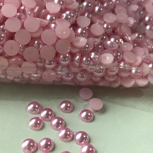 100 demi perle a coller 10mm de diamètre couleur blanc