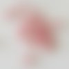 Perle ronde rose en verre de 5 mm environ 