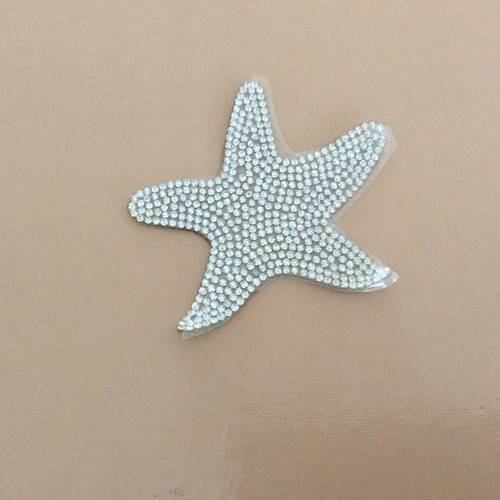 Appliques de strass 8*7 cm papillon a coller au fer a repasser 