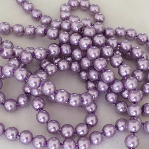 160 perle en verre de 8 mm couleur violet 