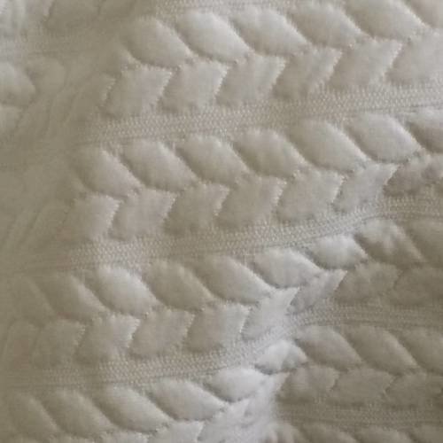 Piquet de coton en jersey en 180 cm de large blanc cassé 