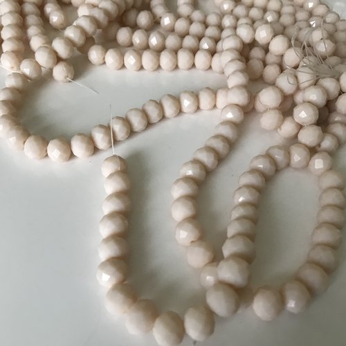 Perle cristal ,perle cristal beige ,perle 10 mm,