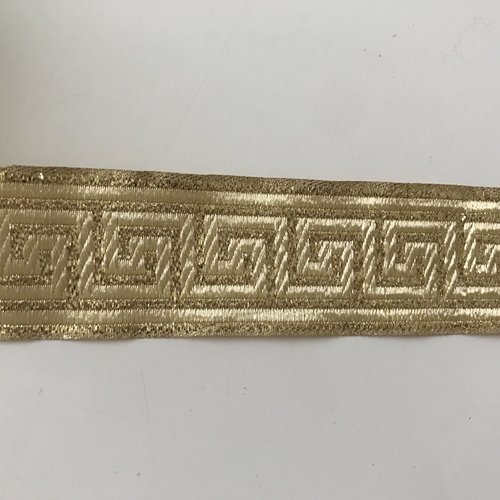 Galon medievale 3,5 cm  doré  