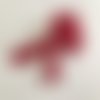 Fermeture eclair invisible de 60 cm de long a coudre rouge