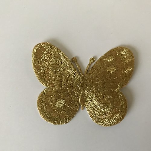 Papillon doré 6*5 cm