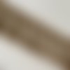 Frange avec pompon ocre  de 9 cm en largeur