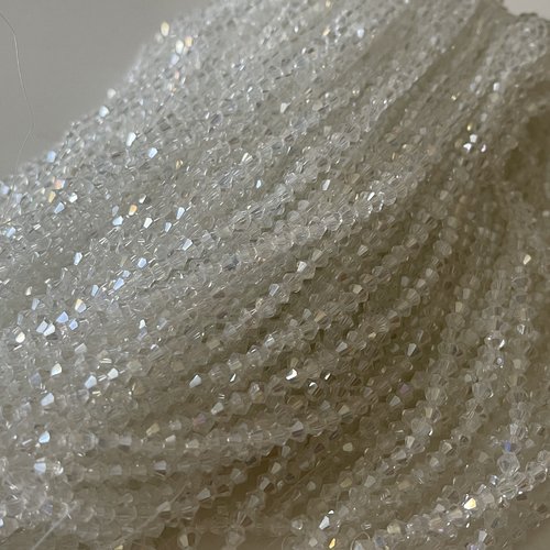 Perle toupie en cristal de 4 mm en diamètre