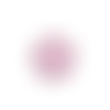 Perle silicone ballon de foot 22mm x 22mm couleur violet clair création bijoux
