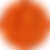 10 perle 12mm silicone couleur orange, creation bijoux, attache tetine