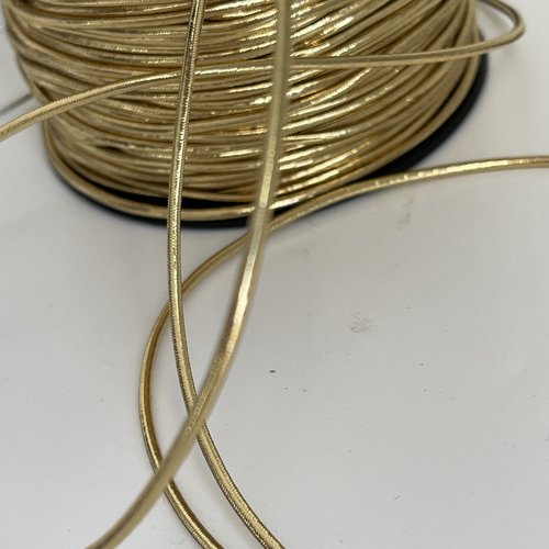 Ruban élastique doré or , ruban élastique or 2 mètres.