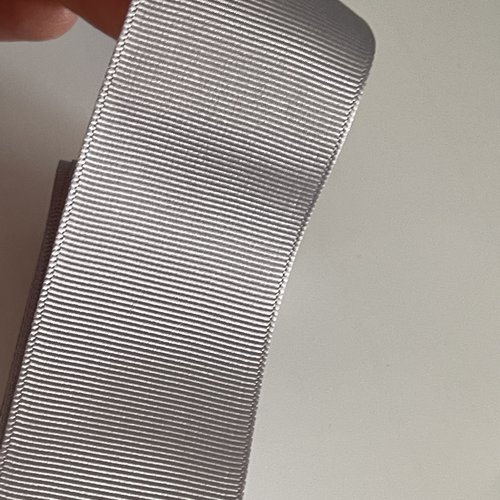 Ruban gros grain gris 40 mm de largeur 10 mètres ruban grosgrain