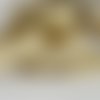 Galon médiéval 35 mm motif cœur celtique ruban brodé jacquard galon royal tissé doré  bordure or 35 mm moti