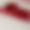 Ruban de dentelle en guipure rouge ruban guipure motif fleur dentelle artisanale motif marguerite 2,5 cm