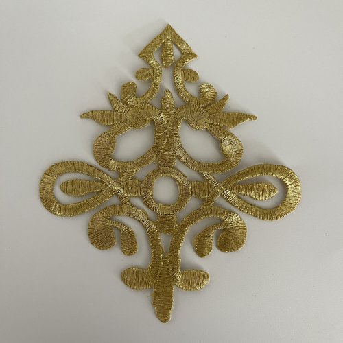 Écusson thermocollant doré à repasser patch à repasser