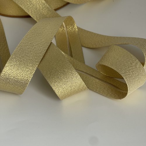 Biais lurex ruban biais doré pailleté 30 mm galon biais 30 mm