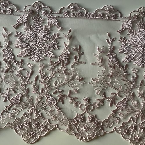 Dentelle vieux rose,dentelle en tulle rose,dentelle légère
