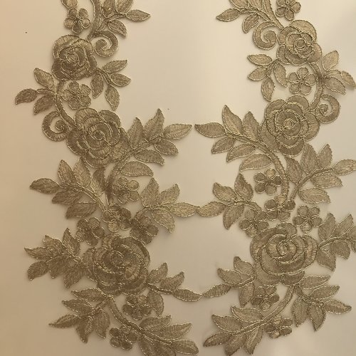 Lot De 5 Patchs Brodés à Paillettes Dorés Motif Couronne - à Coudre Sur Vêtements, Casquettes, Sacs