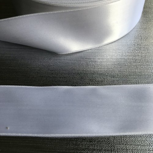 Ruban en satin 40 mm,ruban blanc