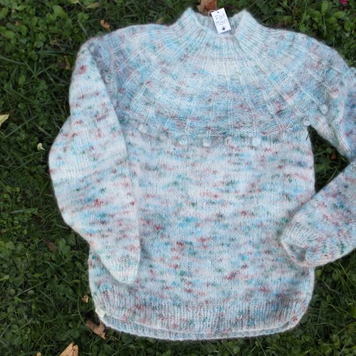 Pull femme, mohair alpaga.