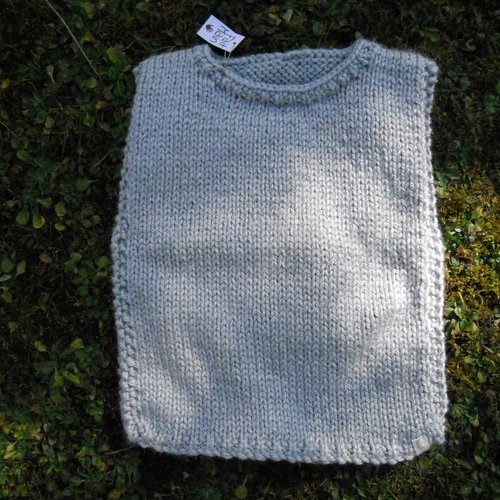 Poncho enfant gis argenté,