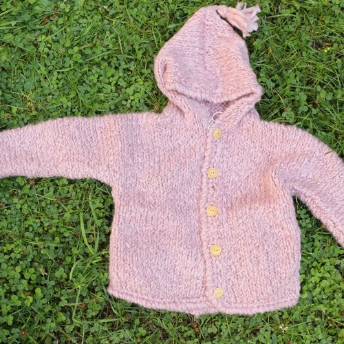 Manteau  bébé, rose, 18 mois