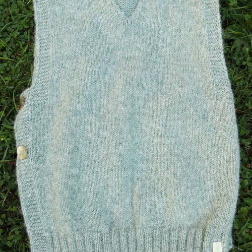 Pull sans manches, adulte vert pâle