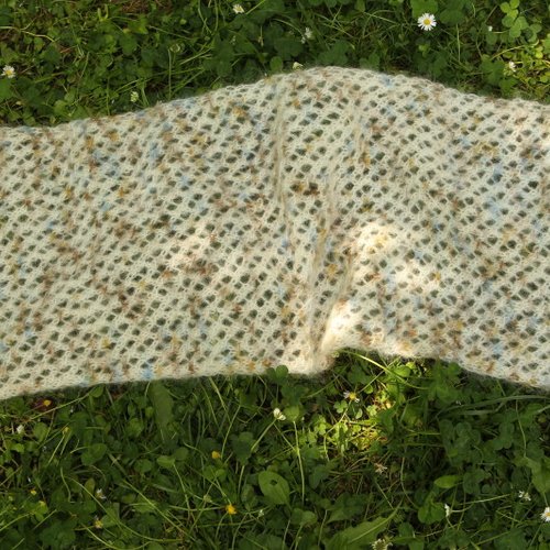 Echarpe courte mohair alpage,