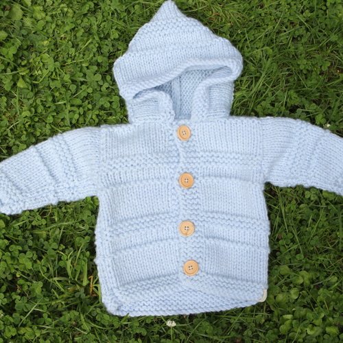 Manteau bébé, bleu ciel, 1 an