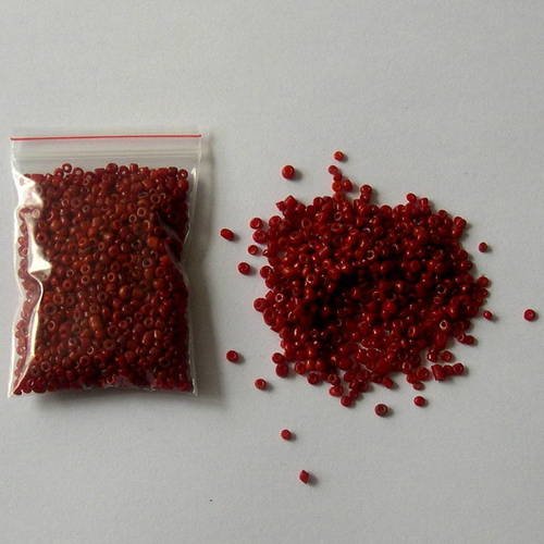 Lot de petites perles de corail veritable 2 - 3 mm. 