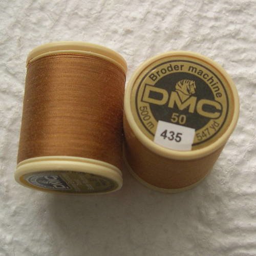 Fil à coudre dmc en coton ref. 435 brun tabac 