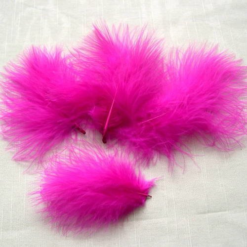 Lot n°238 -  4 plumes   de  marabout 9-10 cm. 