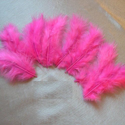 Lot n°59 - plumes de marabout 10-11 cm. 