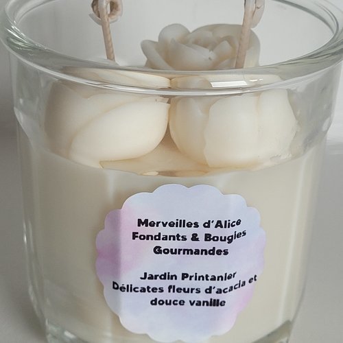 Jardin printanier – bougie gourmande artisanale