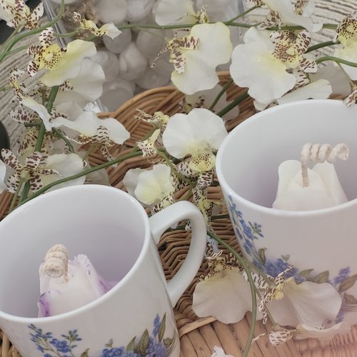 Bougie tasse lavande – élégance & douceur provençale