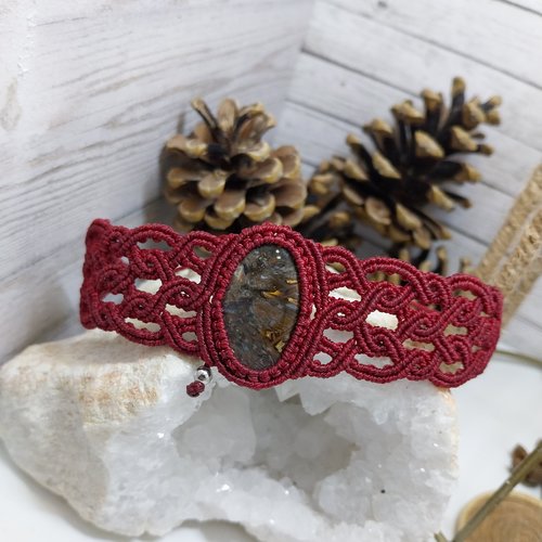 Bracelet agate baton