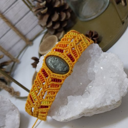 Bracelet automne pyrite