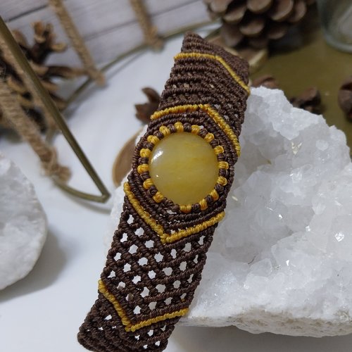 Bracelet mini manchette nid d'abeille