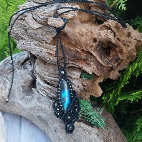 Pendentif  " star " labradorite