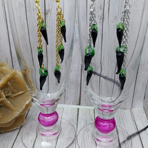Boucle d'oreille piment